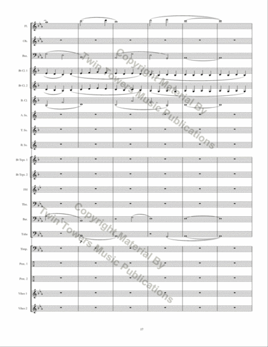 Kingsland Threnody Concert Band scores gallery preview page 18
