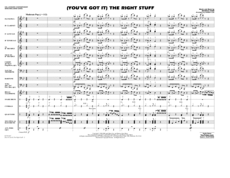 (You've Got It) The Right Stuff (arr. Ishbah Cox) - Conductor Score (Full Score)