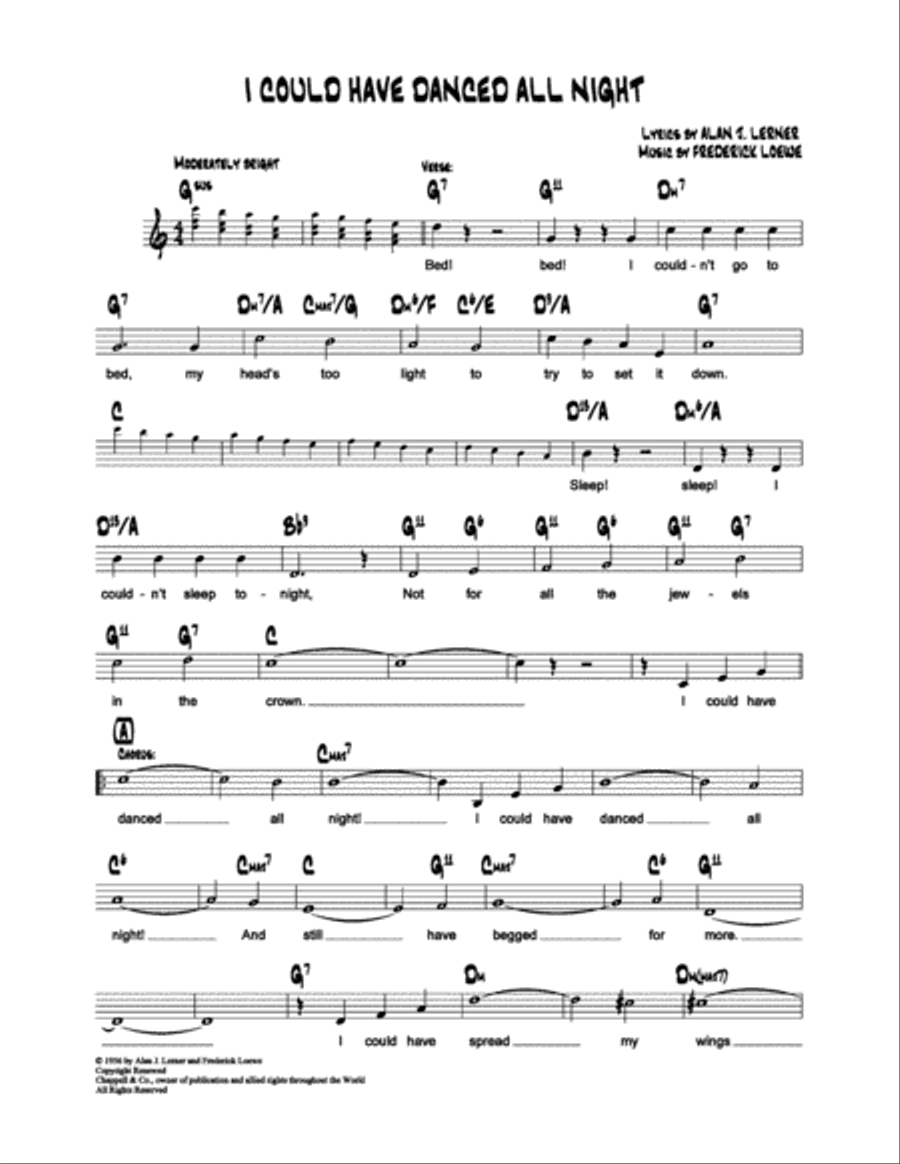 I Could Have Danced All Night School and Community scores gallery preview page 2