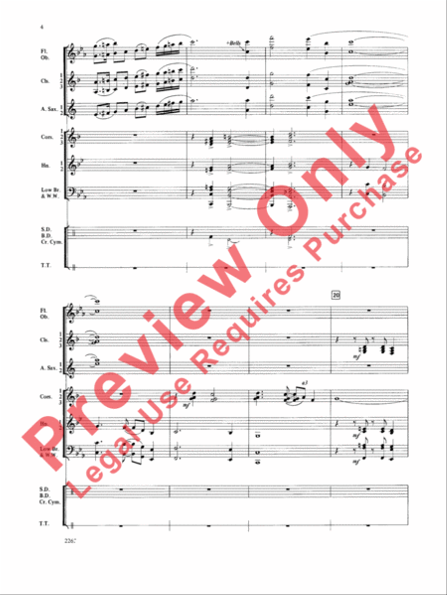 Wood County Celebration Concert Band scores gallery preview page 5