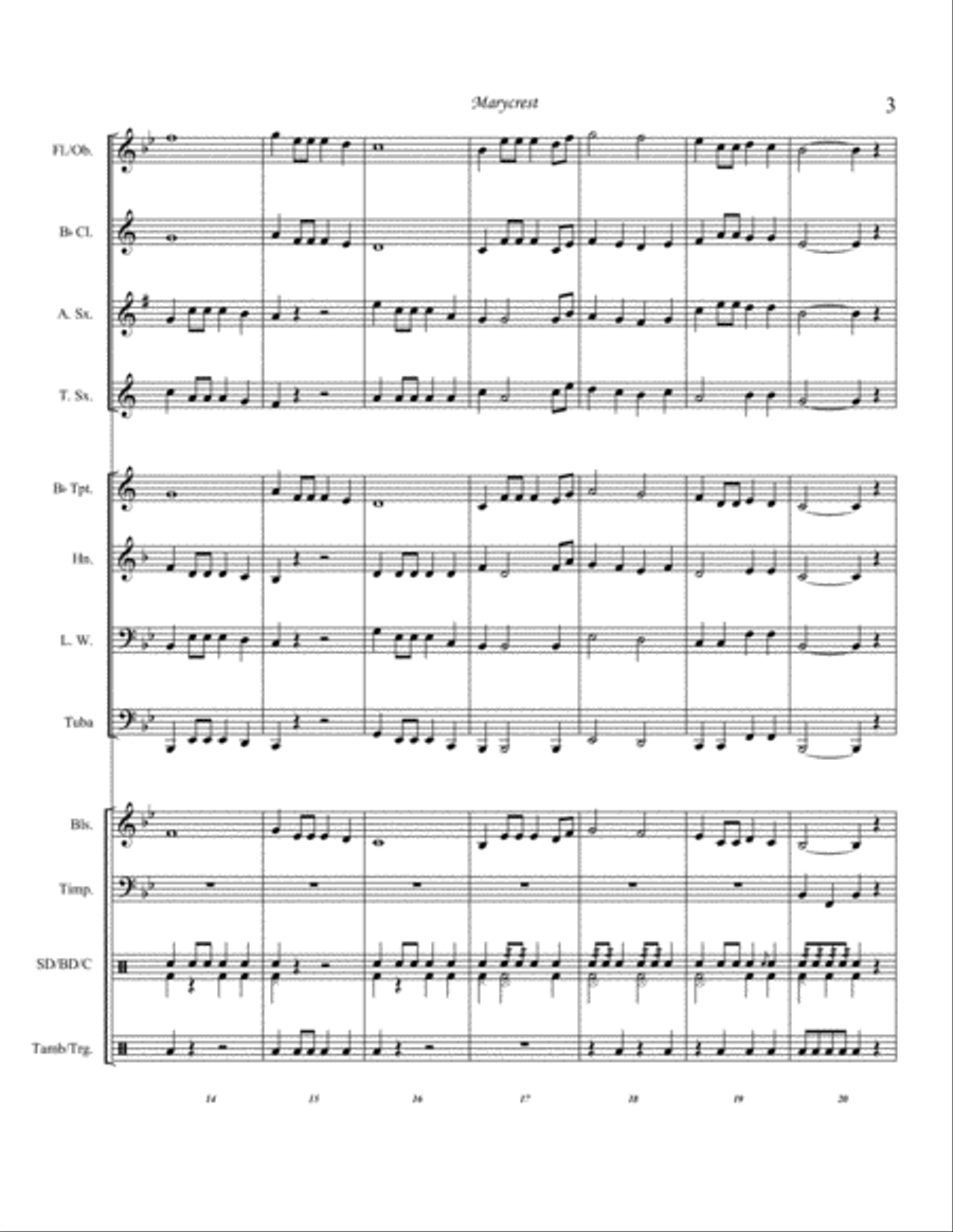 Marycrest Concert Band scores gallery preview page 5