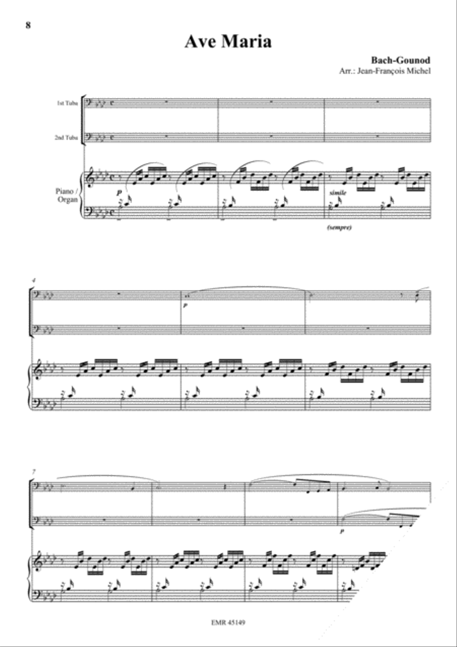 Halleluja (Handel) / Ave Maria (Bach-Gounod) / Trumpet Voluntary (Clarke) Trumpet scores gallery preview page 4