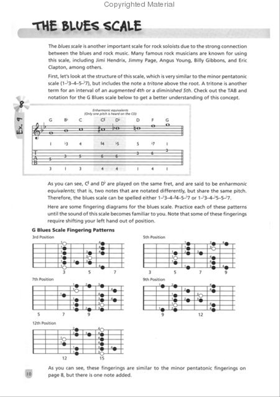 Easy Soloing for Rock Guitar Electric Guitar scores gallery preview page 3