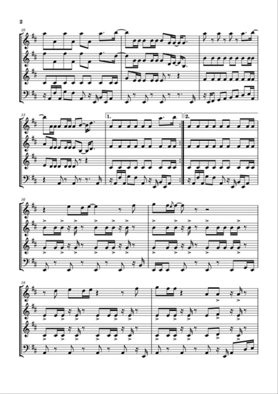 Good Times Woodwind Quartet scores gallery preview page 3