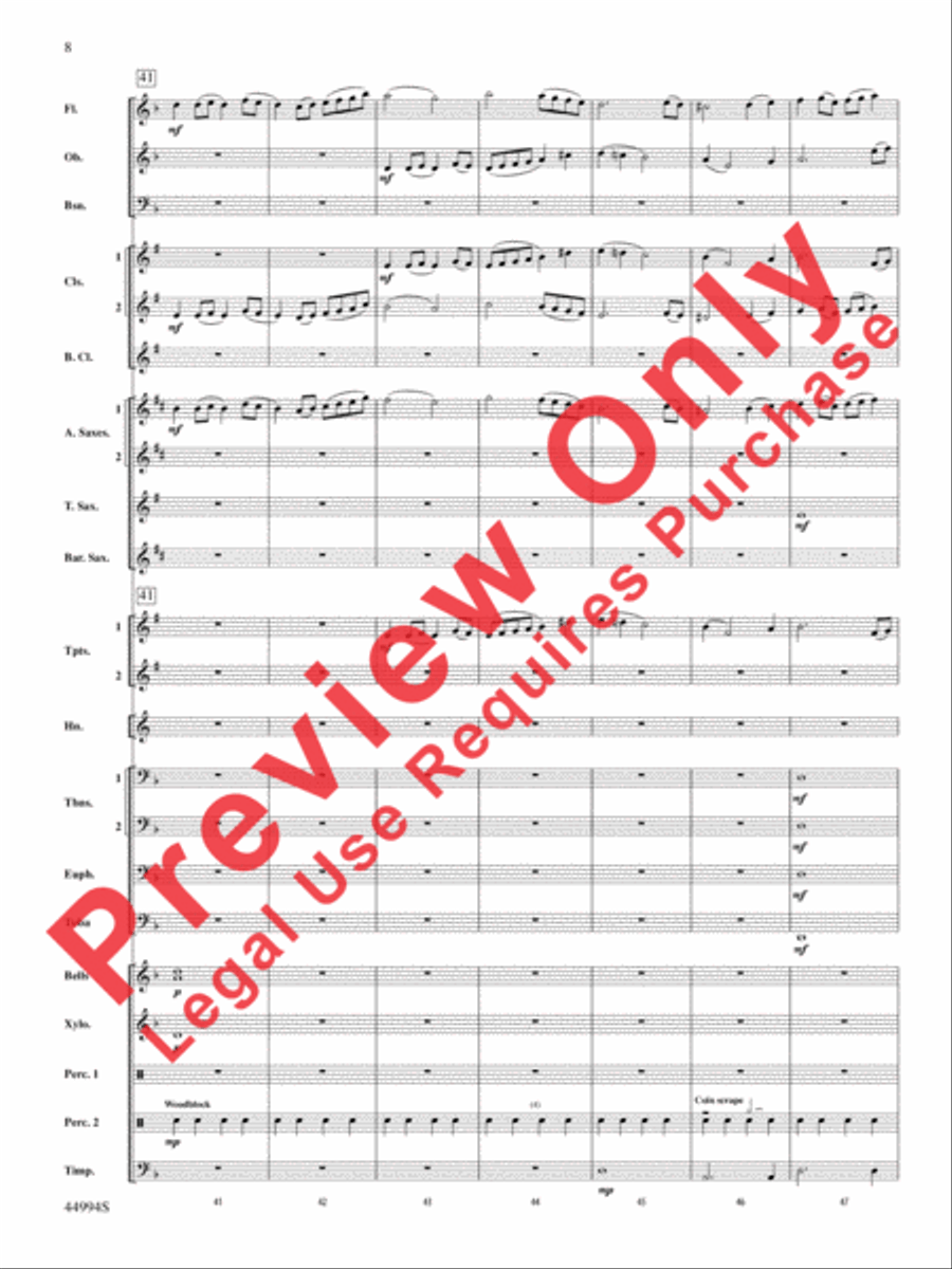 In tantum lux Concert Band scores gallery preview page 28