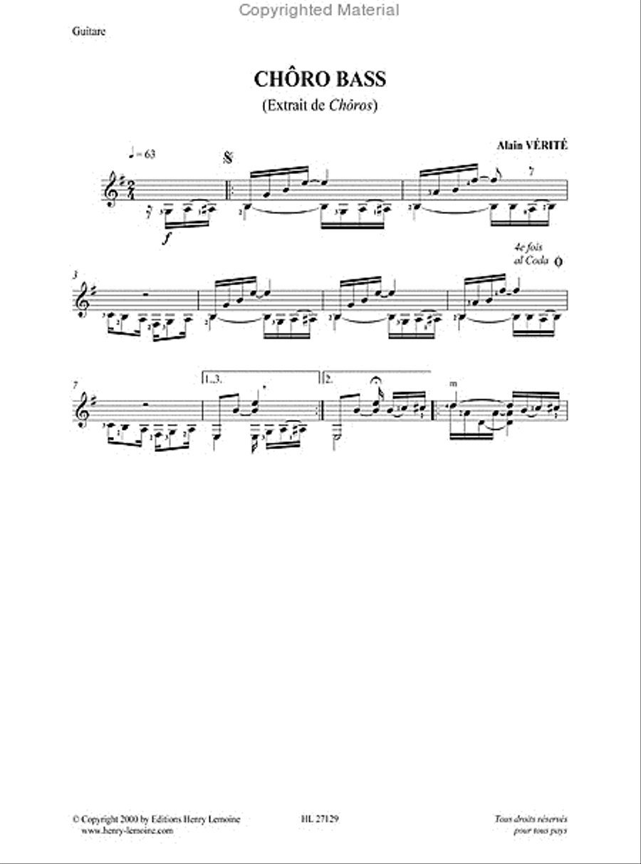 Choros Choros Acoustic Guitar scores gallery preview page 5