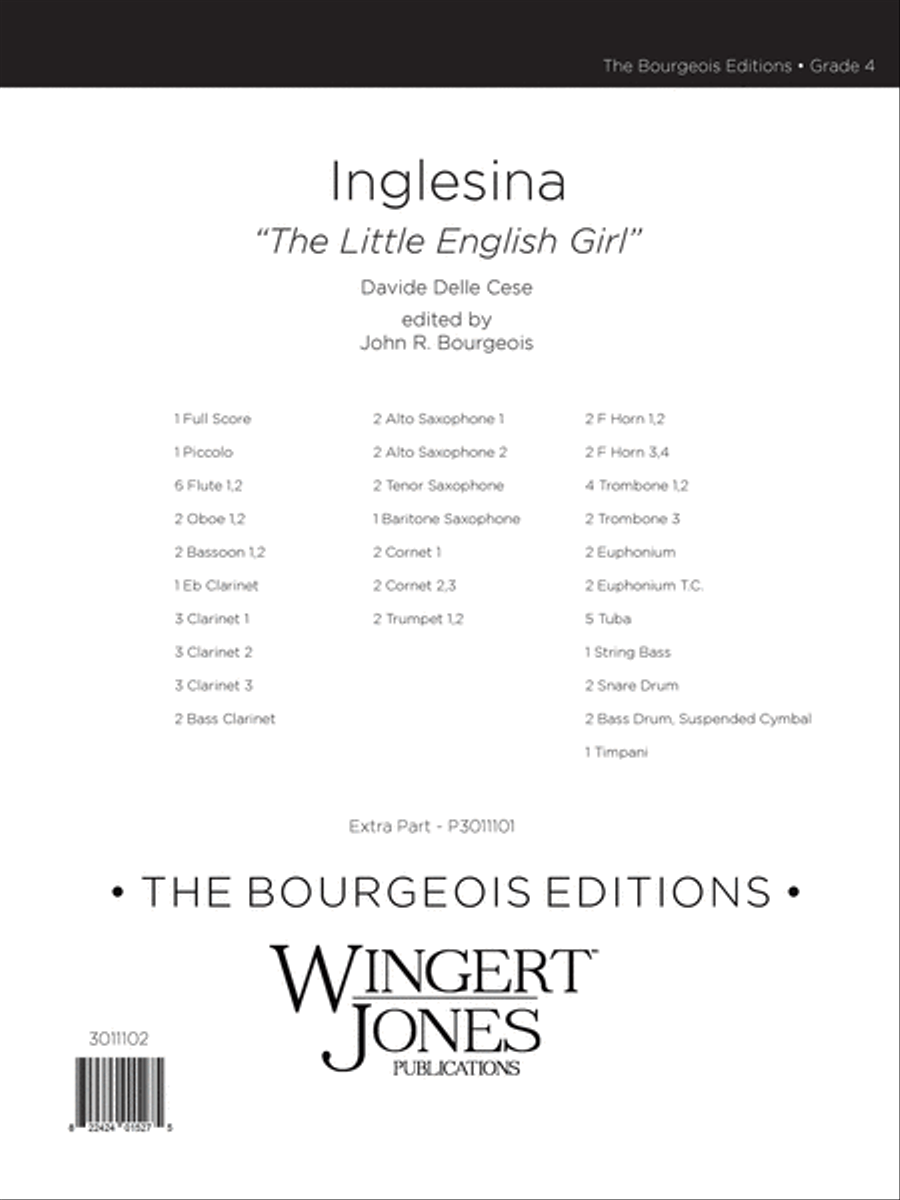 Inglesina The Little English Girl - Full Score