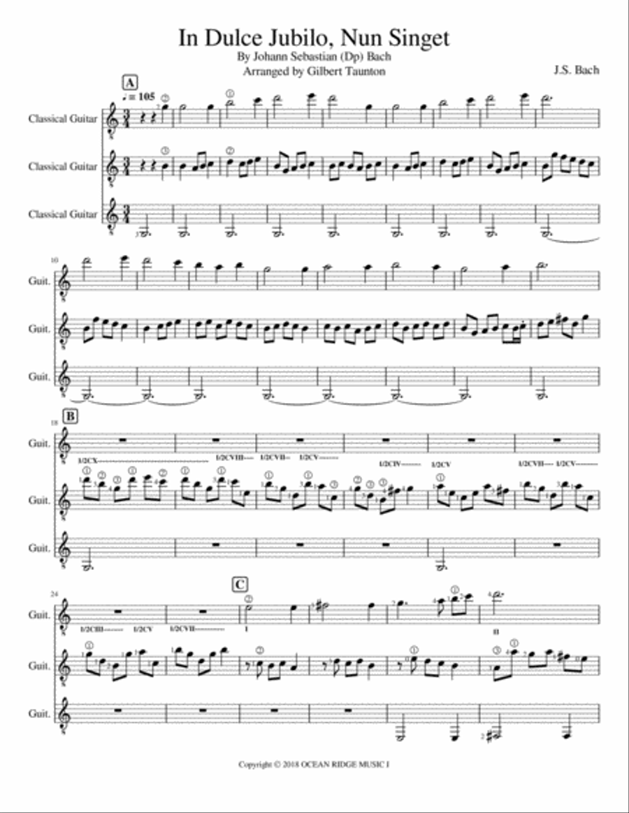 In Dulce Jubilo, Nun Singet Small Ensemble scores gallery preview page 1