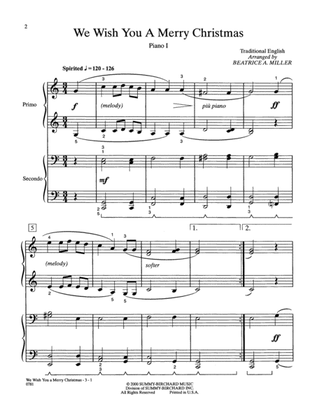 Book cover for We Wish You a Merry Christmas - Piano Quartet (2 Pianos, 8 Hands)