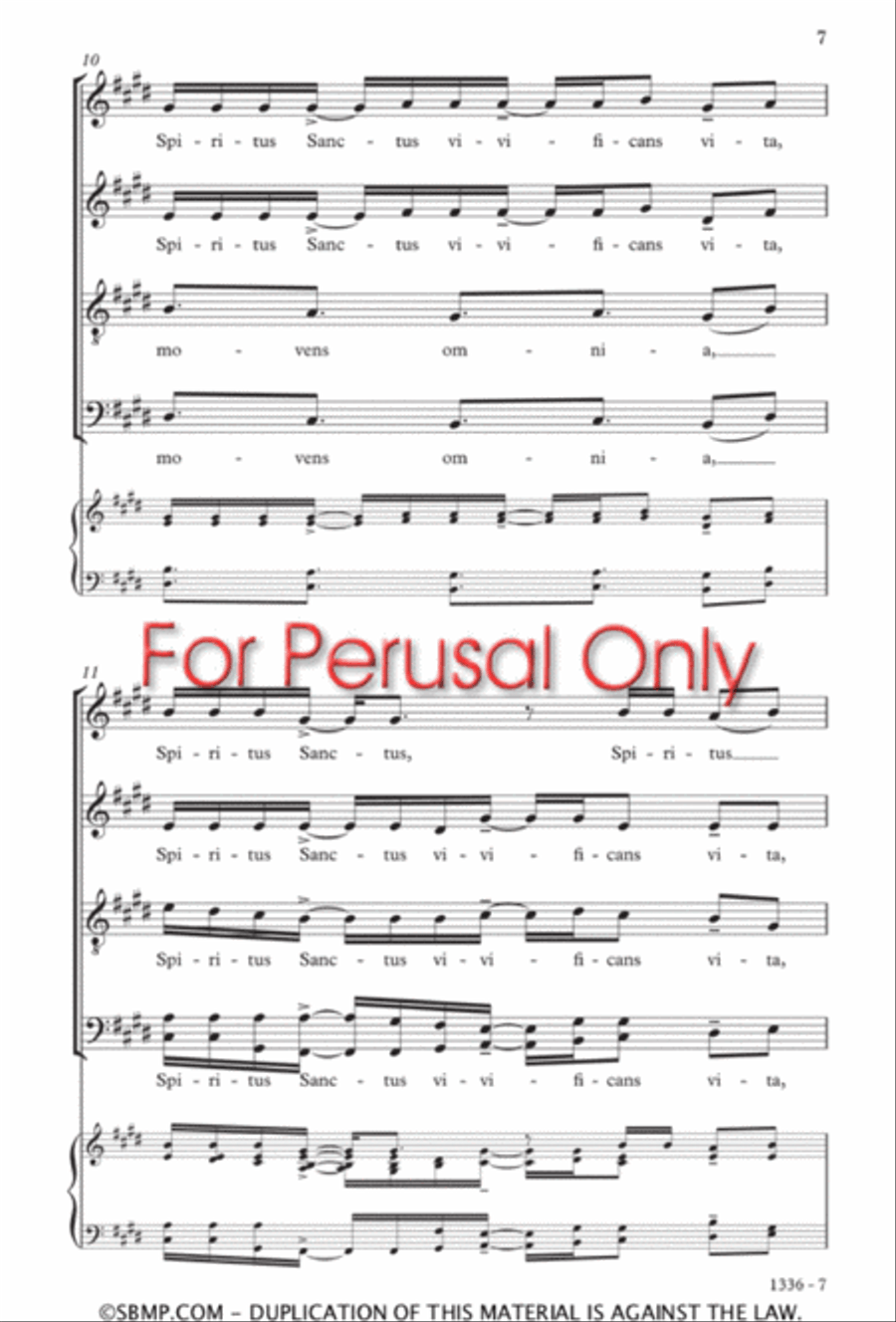 Spiritus Sanctus Divisi scores gallery preview page 6