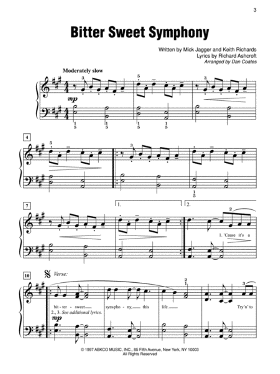 Simply Rock 90s Easy Piano scores gallery preview page 2