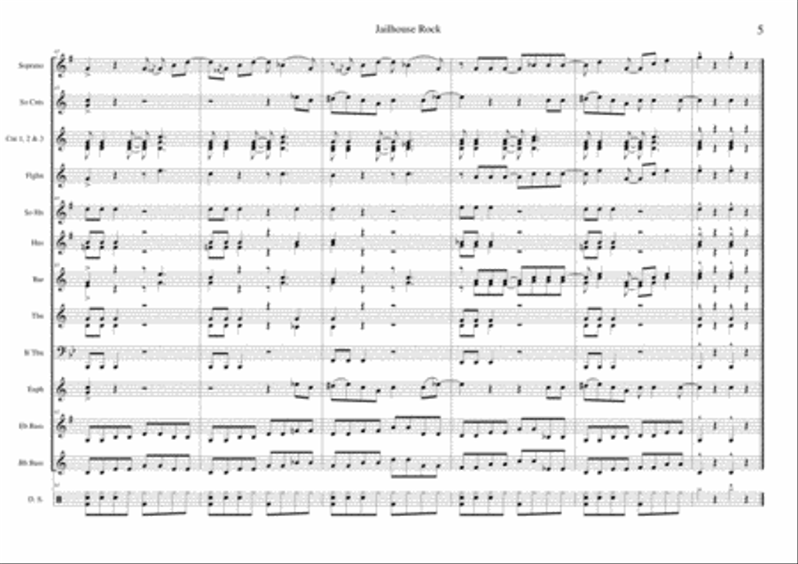 Jailhouse Rock Jailhouse Rock Small Ensemble scores gallery preview page 5