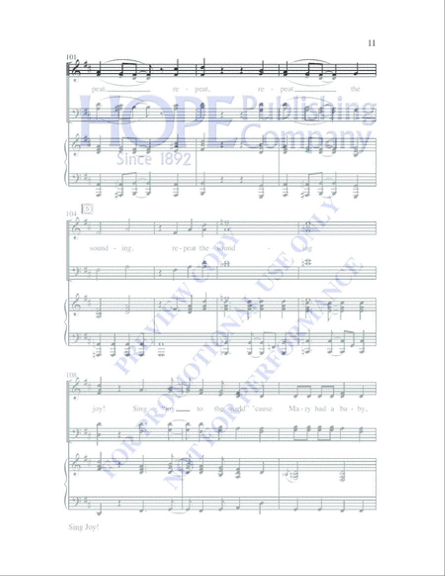 Joy! 4-Part scores gallery preview page 14