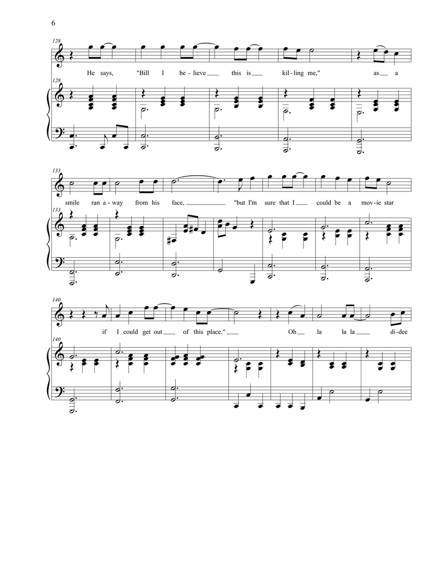 Piano Man Piano, Vocal scores gallery preview page 6