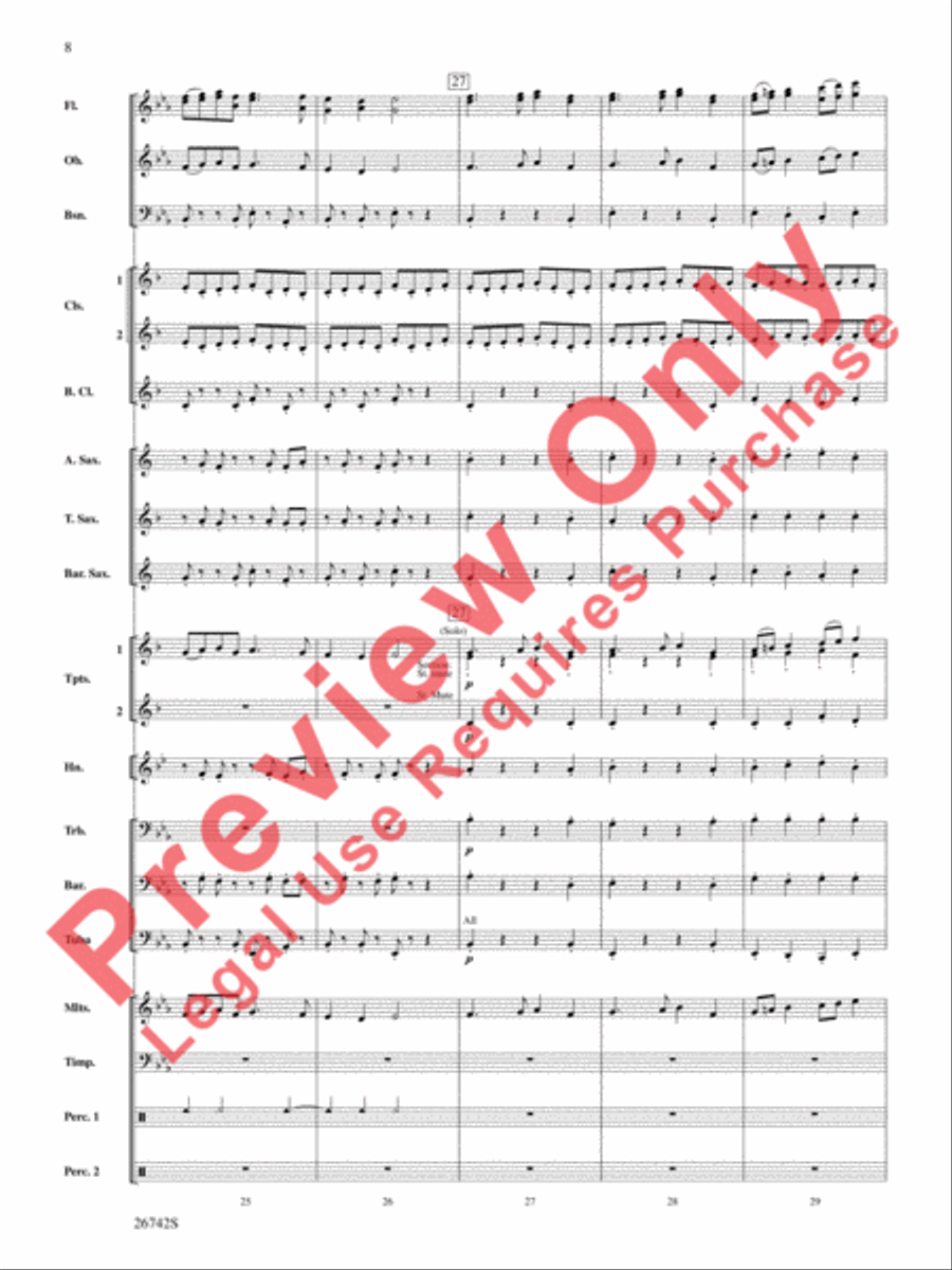 A Christmas Festival A Christmas Festival Concert Band scores gallery preview page 9