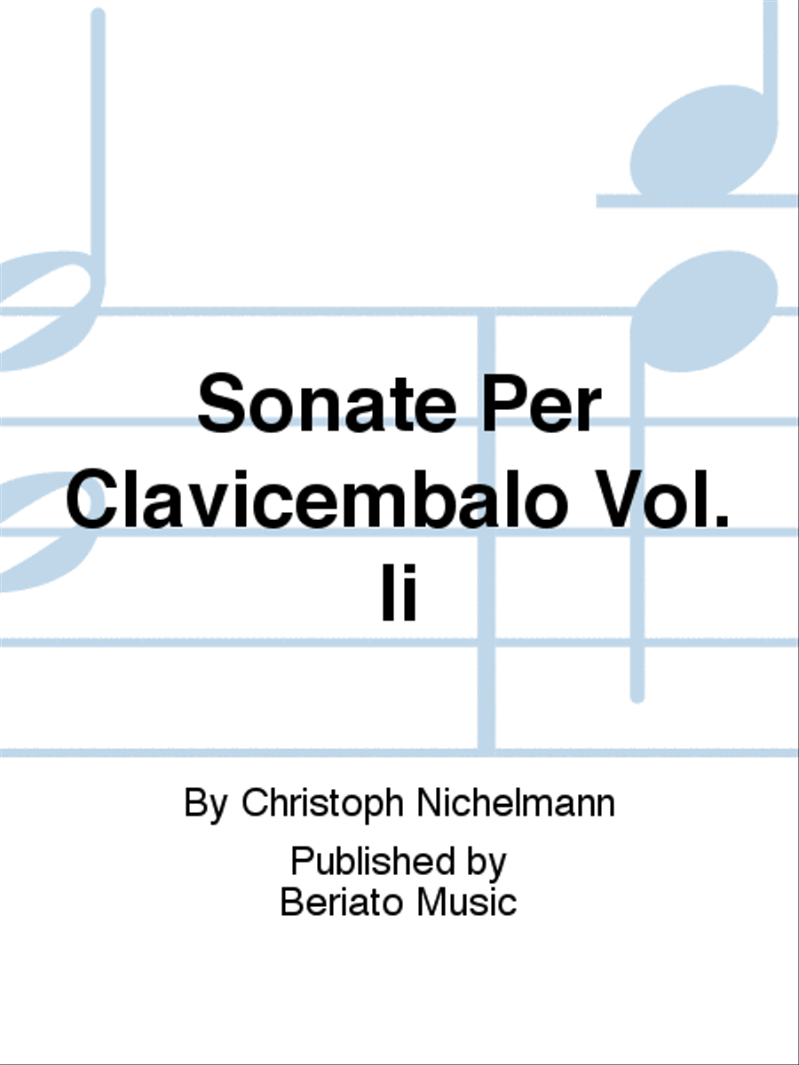 Sonate Per Clavicembalo Vol. Ii Harpsichord scores gallery preview page 1