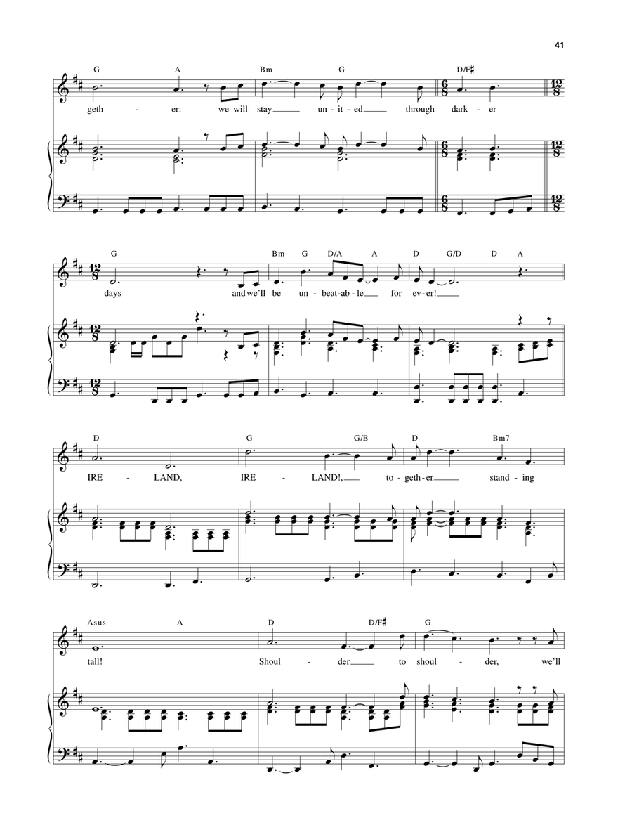 Ireland's Call Ireland's Call Voice scores gallery preview page 2