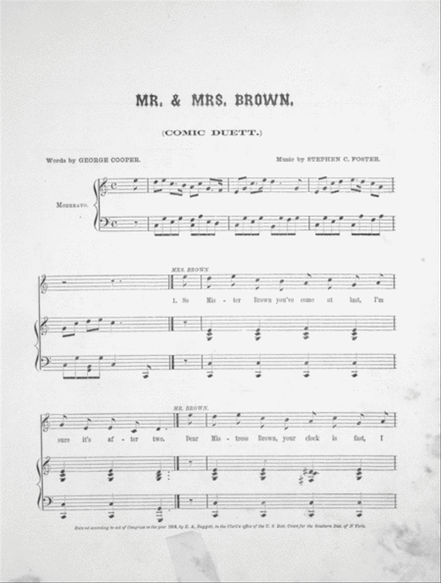 Mr. & Mrs. Brown Voice scores gallery preview page 2