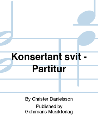 Book cover for Konsertant svit - Partitur