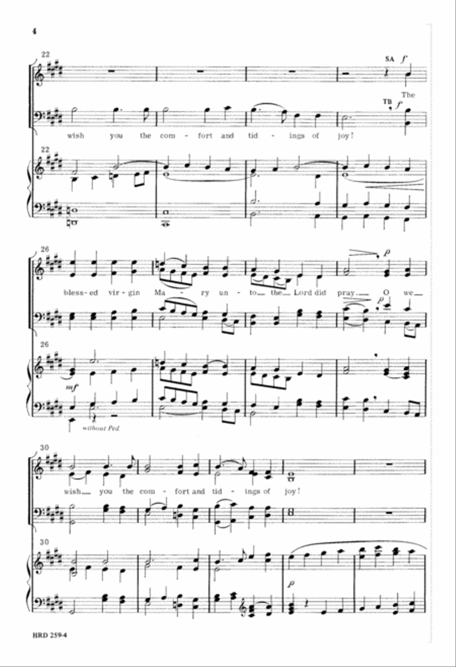 Fantasia on Christmas Carols 4-Part scores gallery preview page 5