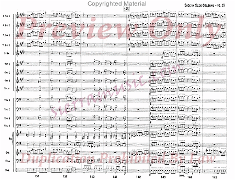 Back In Blue Orleans Back In Blue Orleans Big Band scores gallery preview page 20