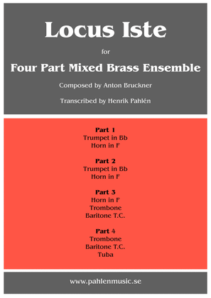 Locus Iste for Brass Ensemble