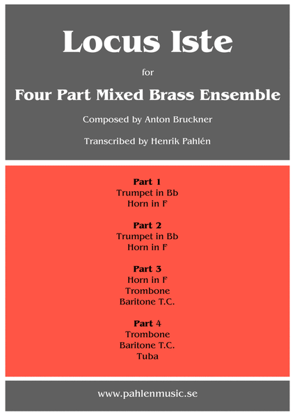 Locus Iste for Brass Ensemble image number null