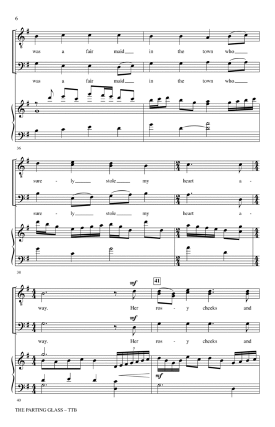 The Parting Glass (arr. Joseph M. Martin) TTBB scores gallery preview page 5