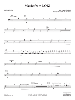 Music from "Loki" (arr. Michael Brown) - Trombone 1