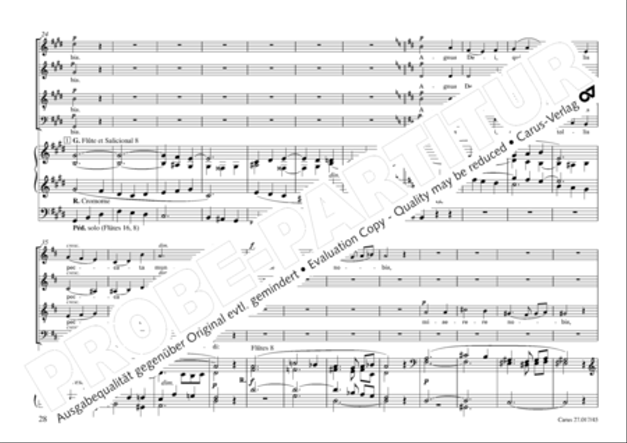 Messe solennelle en ut diese mineur 4-Part scores gallery preview page 29