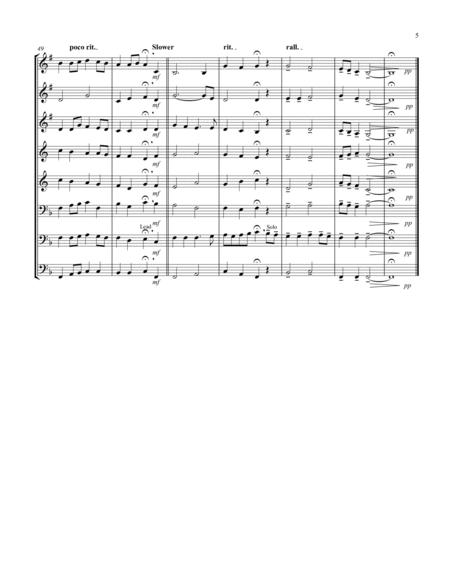 Simple Gifts ('Tis the Gift to Be Simple) (F) (Brass Octet - 3 Trp, 2 Hrn, 2 Trb, 1 Tuba) (Trombone