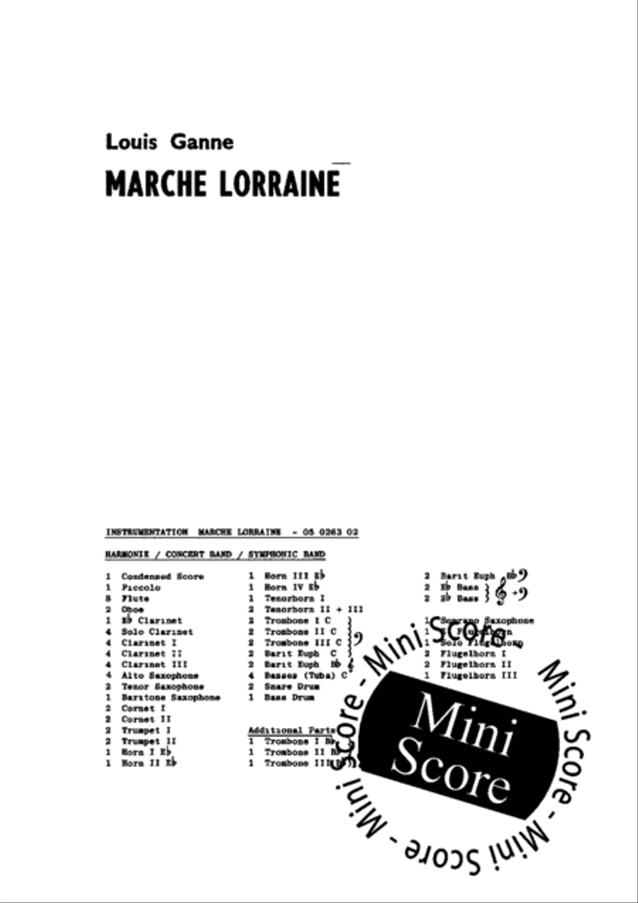 Marche Lorraine Concert Band scores gallery preview page 4