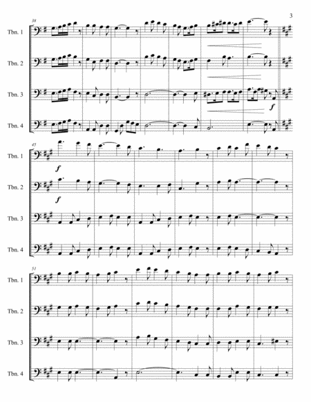 Three Christmas Carols for Trombone Quartet