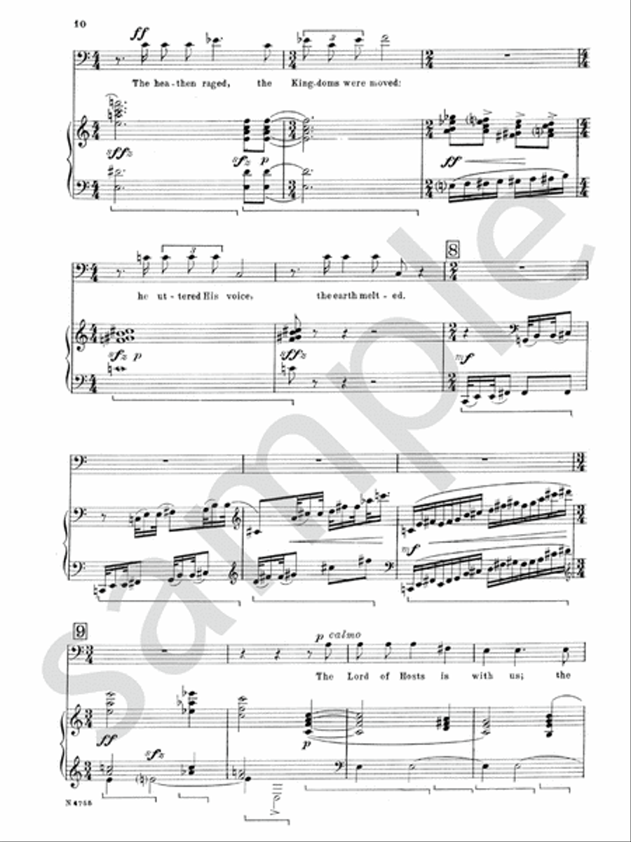 Four Psalms Four Psalms Baritone Voice scores gallery preview page 13