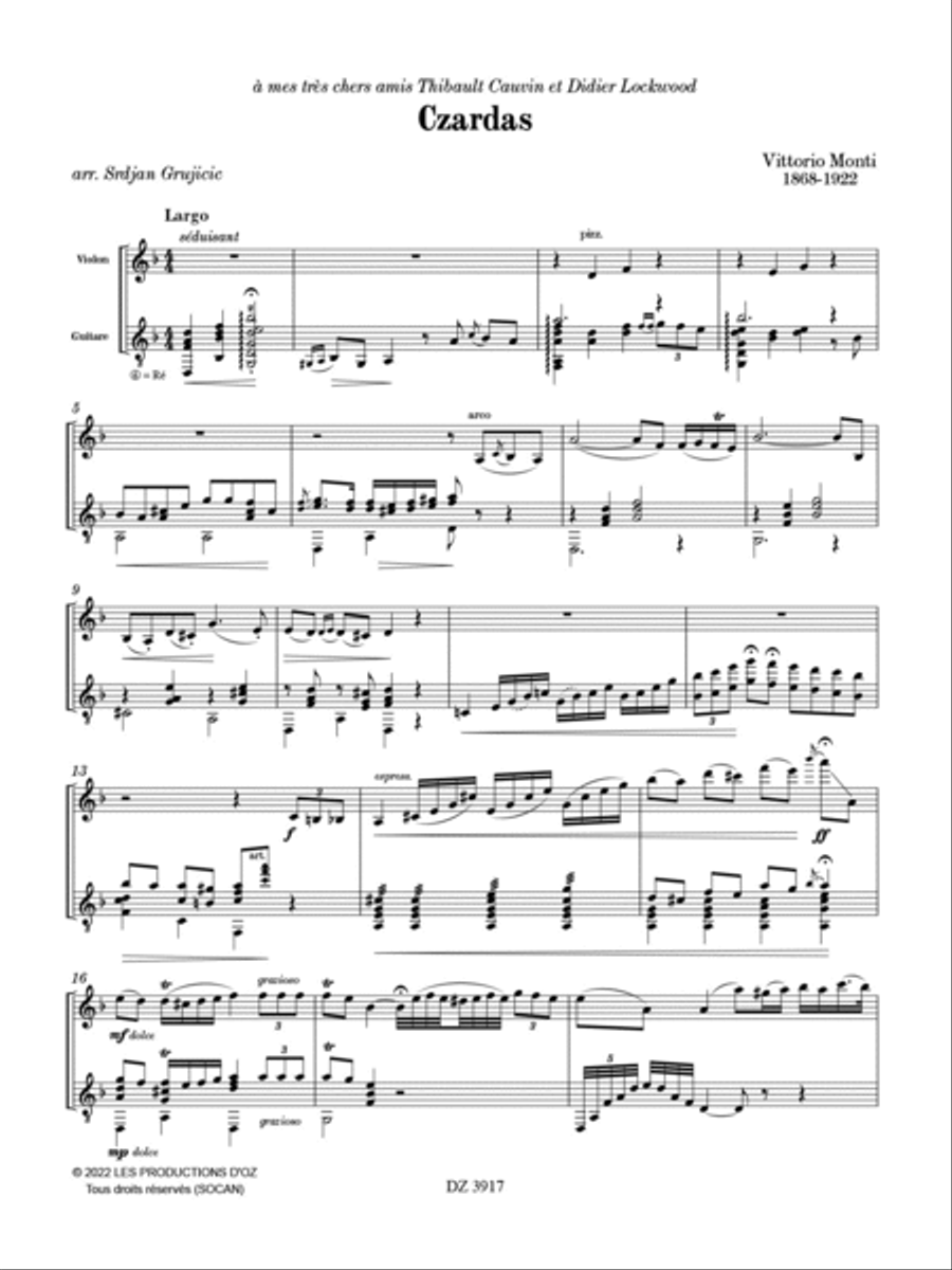 Czardas Violin scores gallery preview page 2