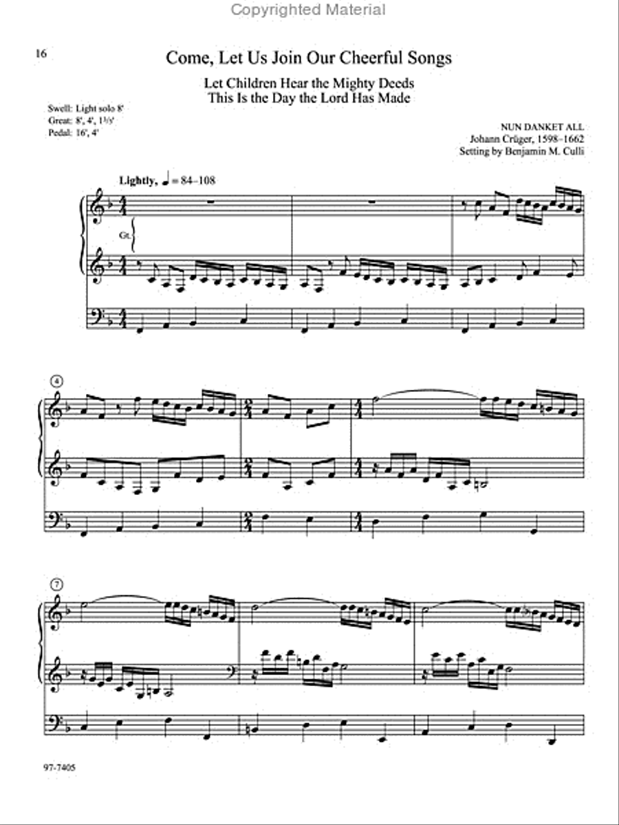 Lavish Grace: Five Hymn Preludes for Organ Organ Solo scores gallery preview page 5