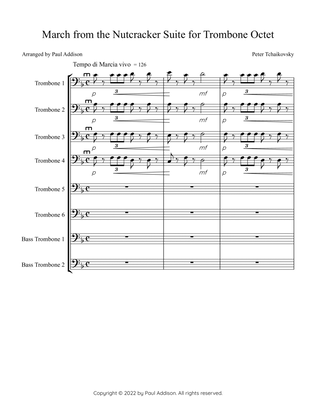 March from the Nutcracker Suite for Trombone Octet