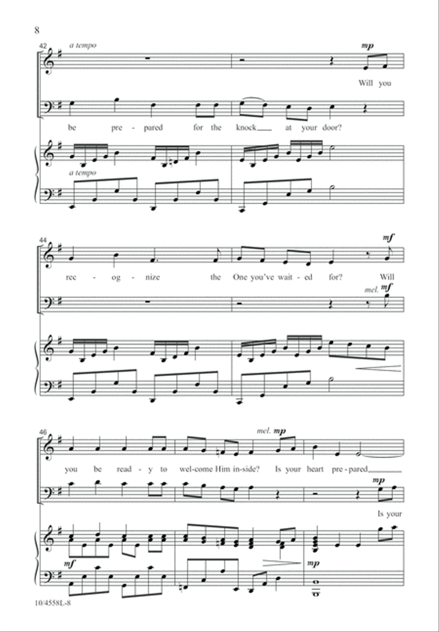 Is There Room in Your Heart for a King? 4-Part scores gallery preview page 9