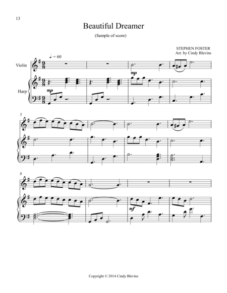 Classic With A Side Of Nostalgia (16 arrangements for harp and violin) image number null