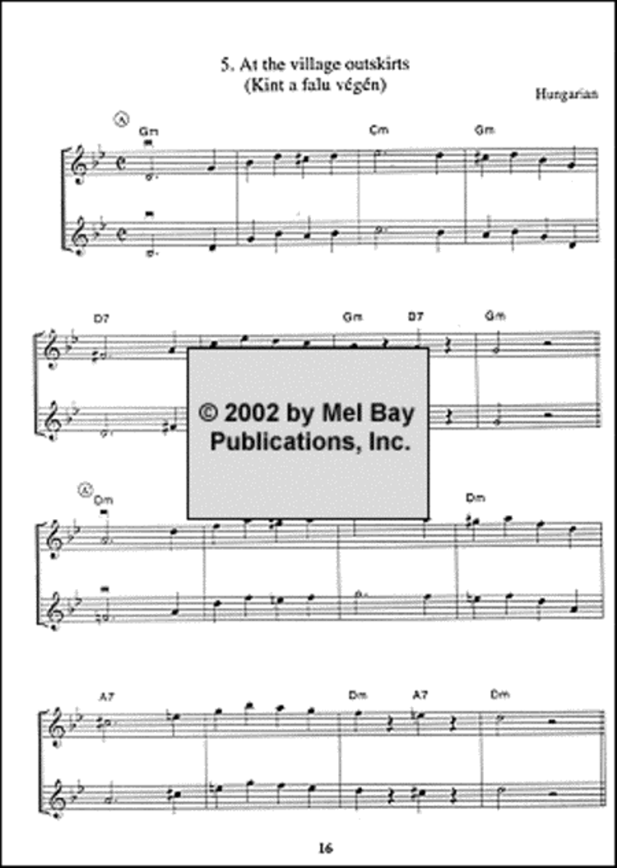 Eastern European Music for Violin Duet String Duet scores gallery preview page 3