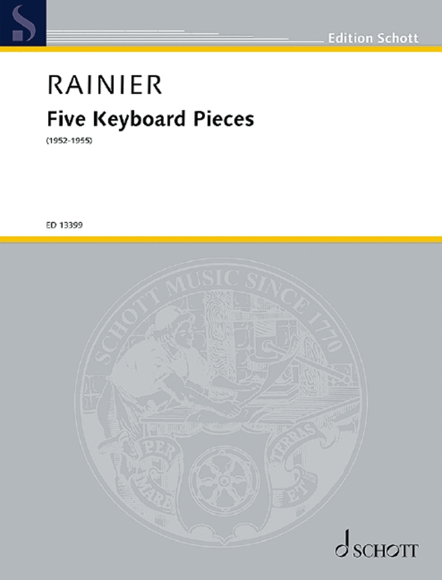 Five Keyboard Pieces Piano Solo scores gallery preview page 1
