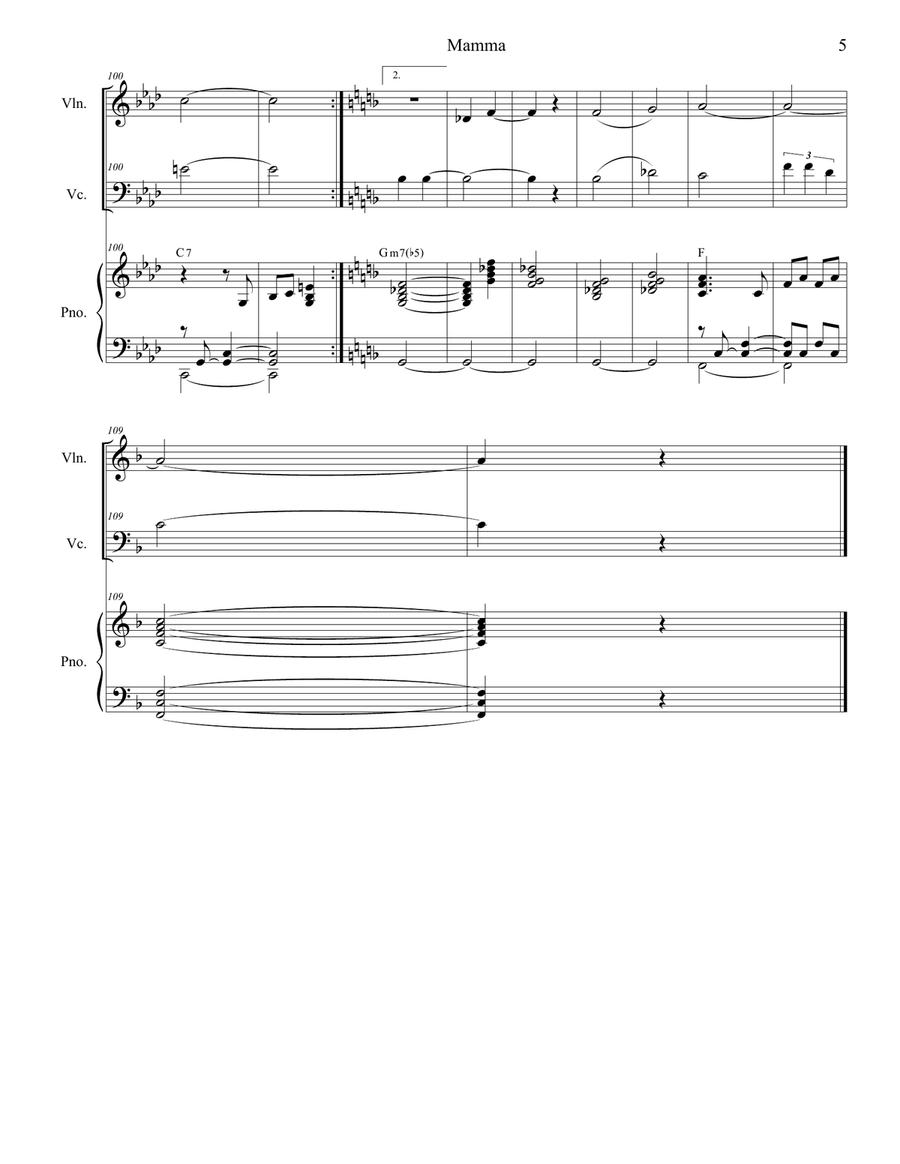 Mama (mamma) Piano Trio scores gallery preview page 5
