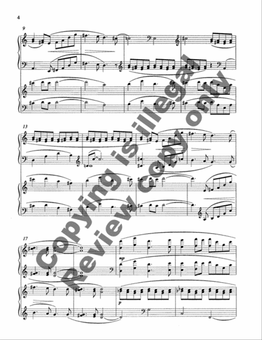 Arabesques & Ostinato Piano Duet scores gallery preview page 9