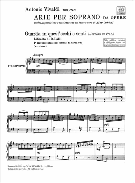 Opera Arias For Soprano