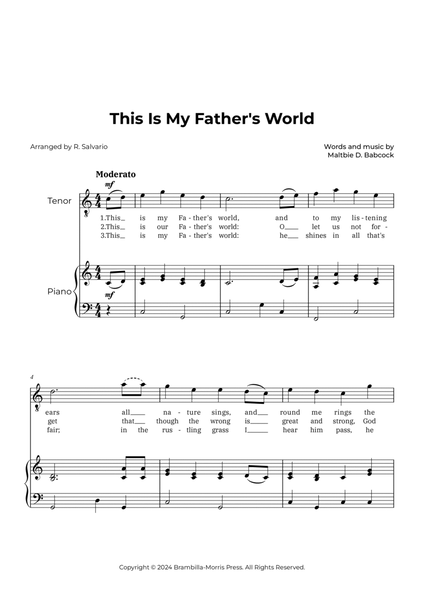 This Is My Father's World (Key of C Major) image number null