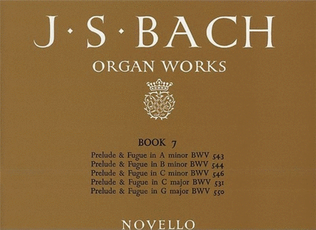 Book cover for Bach Organ Works Book 7