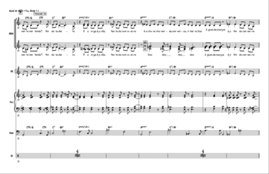 Águas De Março (waters Of March) SSAA scores gallery preview page 5