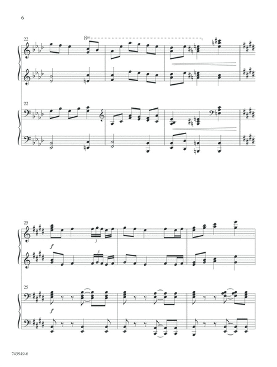 The Glories of My God and King (Digital Delivery) Piano Duet scores gallery preview page 6