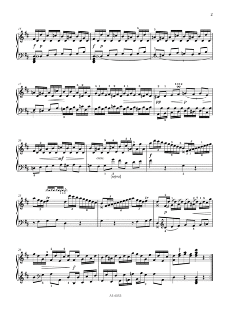 Allegro moderato (Grade 7, list A1, from the ABRSM Piano Syllabus 2023 & 2024) Piano Method scores gallery preview page 2