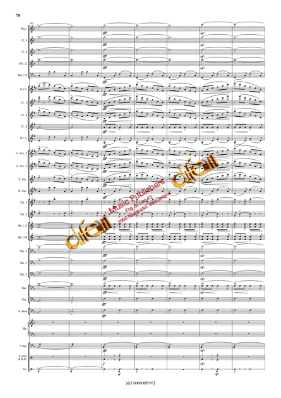 La Moldau Concert Band scores gallery preview page 77